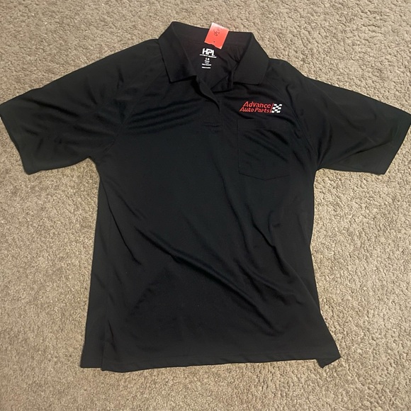 Advanced Auto Parts Employee Black Polo Shirt Size Large - Picture 1 of 6